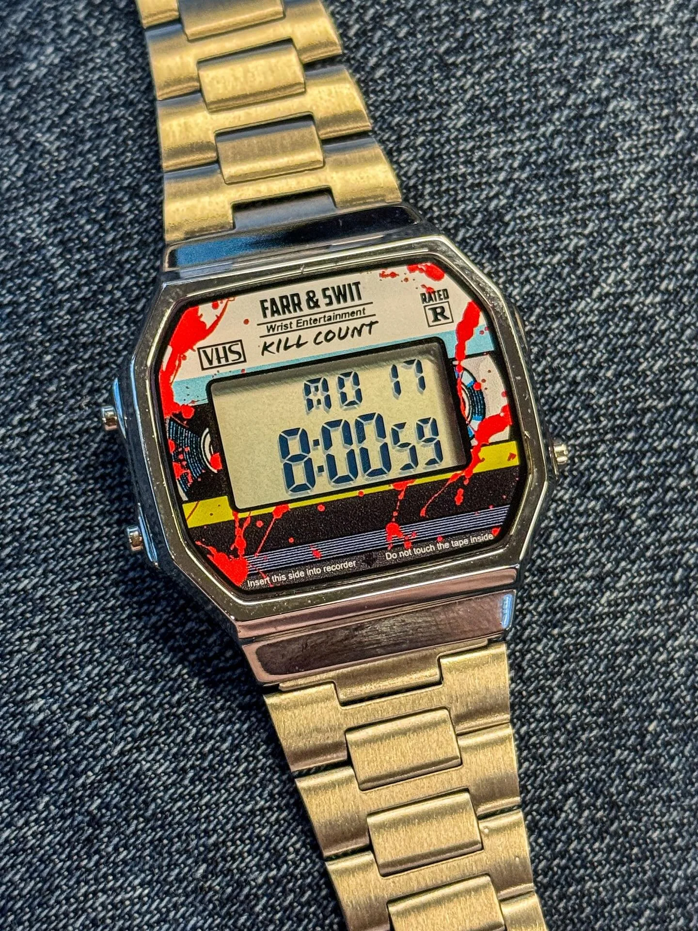 🚨 NWA 🚨 I did pick up a new watch from @minutesandhourswatches &hellip;and it&rsquo;s my second @farrandswit !  I&rsquo;m such a huge horror movie fan that this was just a no-brainer. It&rsquo;s fun, it&rsquo;s gory 80s slasher radical, and this ma