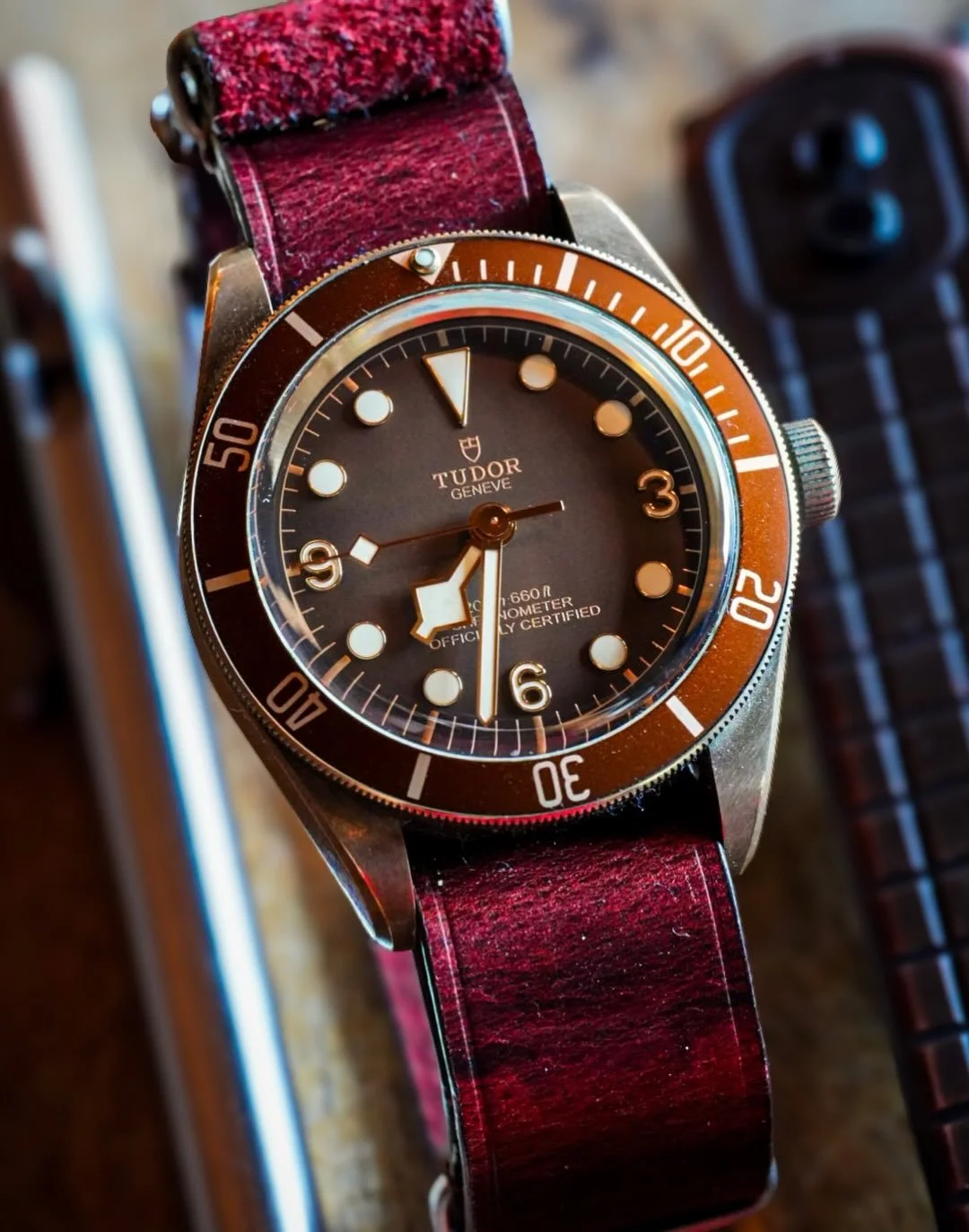 Finally got my BB58 back. It&rsquo;s a long story and will def be talking about it on @ataleoftwowristies when it&rsquo;s all over. But, I have to send the bracelet out, so I&rsquo;m experimenting with it on straps I&rsquo;ve never put it in before. 