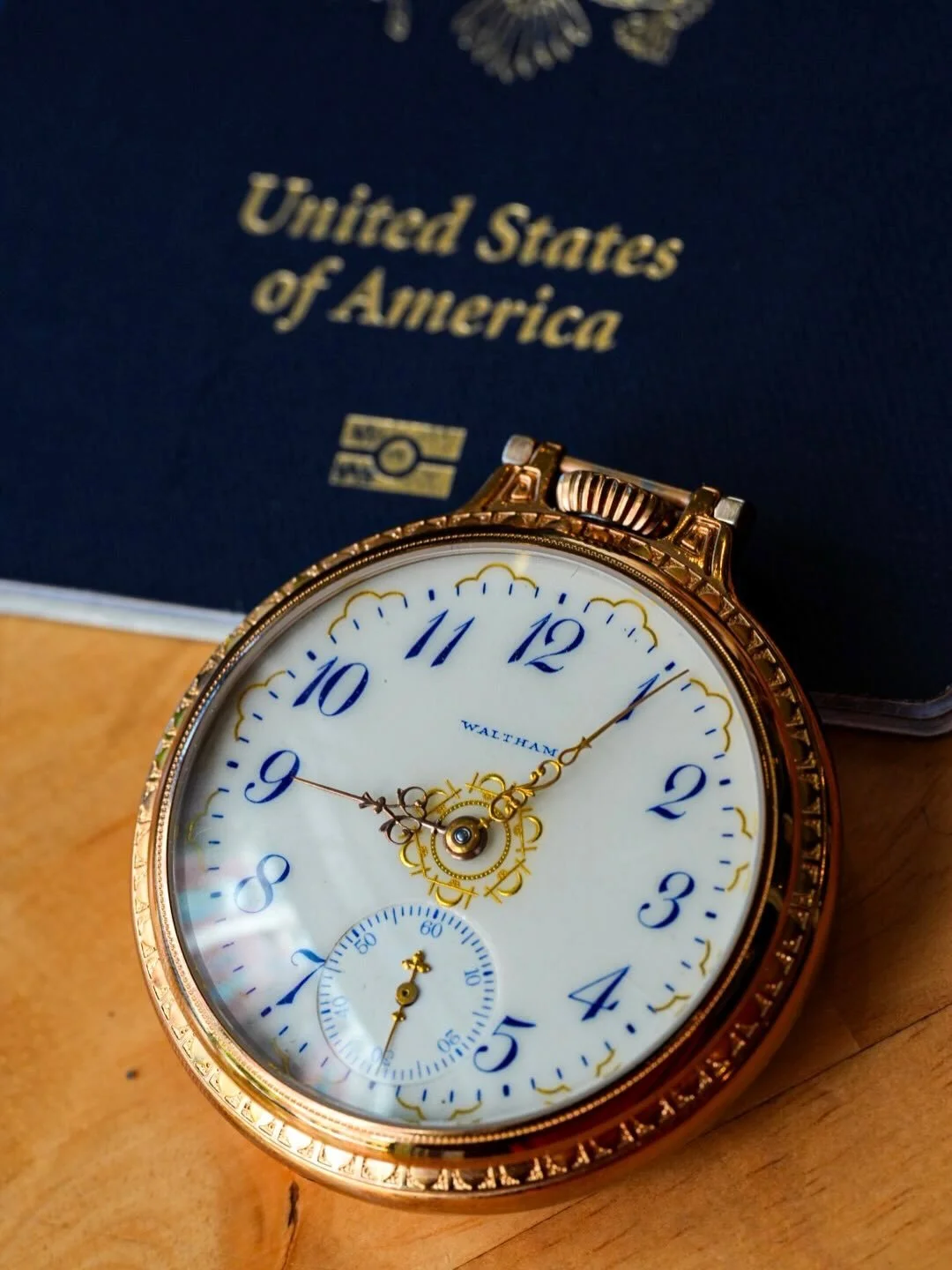 I rarely ever share this, but I have a pocket watch that sits on my desk in a little case. It&rsquo;s a Waltham Crescent Street Railroad pocket watch, but it&rsquo;s been a bit Frankensteined. It&rsquo;s an original movement and dial, however this di