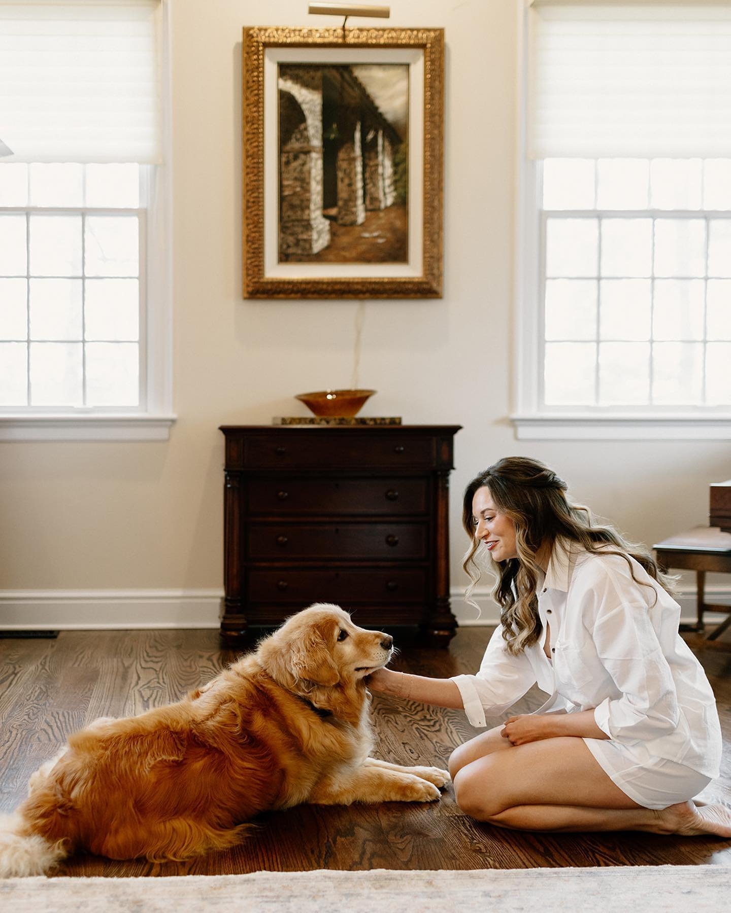 When your wedding day involves the softest goodness puppy, two beautiful humans madly in love, and an intimate celebration with your closest friends and family tucked on the side of the Blue Ridge Mountains &ndash; it&rsquo;s bound to be a perfect da