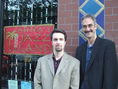 with bassist Dave Sayen at Anna's Jazz Island, June 21st, 2005, in Berkeley, California.