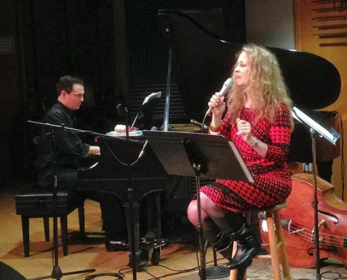 with Ellen Johnson at the California Jazz Conservatory, Berkeley, California, October 10th, 2014.