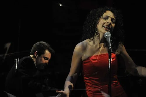 with Lua Hadar at Jazz at Pearl's, San Francisco, May 29th, 2008.
(photo credit - Mikhail Rezhepp)