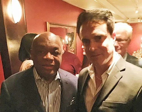 with former San Francisco Mayor Willie Brown at a private event, San Francisco, California, September, 2015.