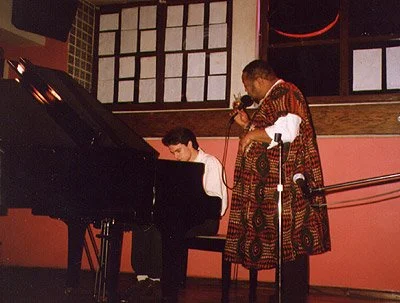 with Ulysses Slaughter (vocals), 1993, NYC, New York.