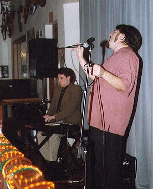 with Joe Hullinger (vocals), 2002, Healdsburg, California.