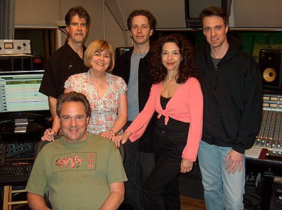 with Ari Rios (engineer), Jim Zimmerman (drums/percussion), Candy Forest (co-producer), Andrew Higgins (bass), Lua Hadar (vocals), at Laughing Tiger Studios, San Rafael, March 15th, 2008.