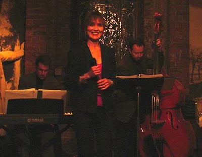 with vocalist Audrey Shimkas and bassist Fred Randolph at the Bartholomew Park Winery, February, 2007, in Sonoma, California.
(photo credit - Robert Walker)