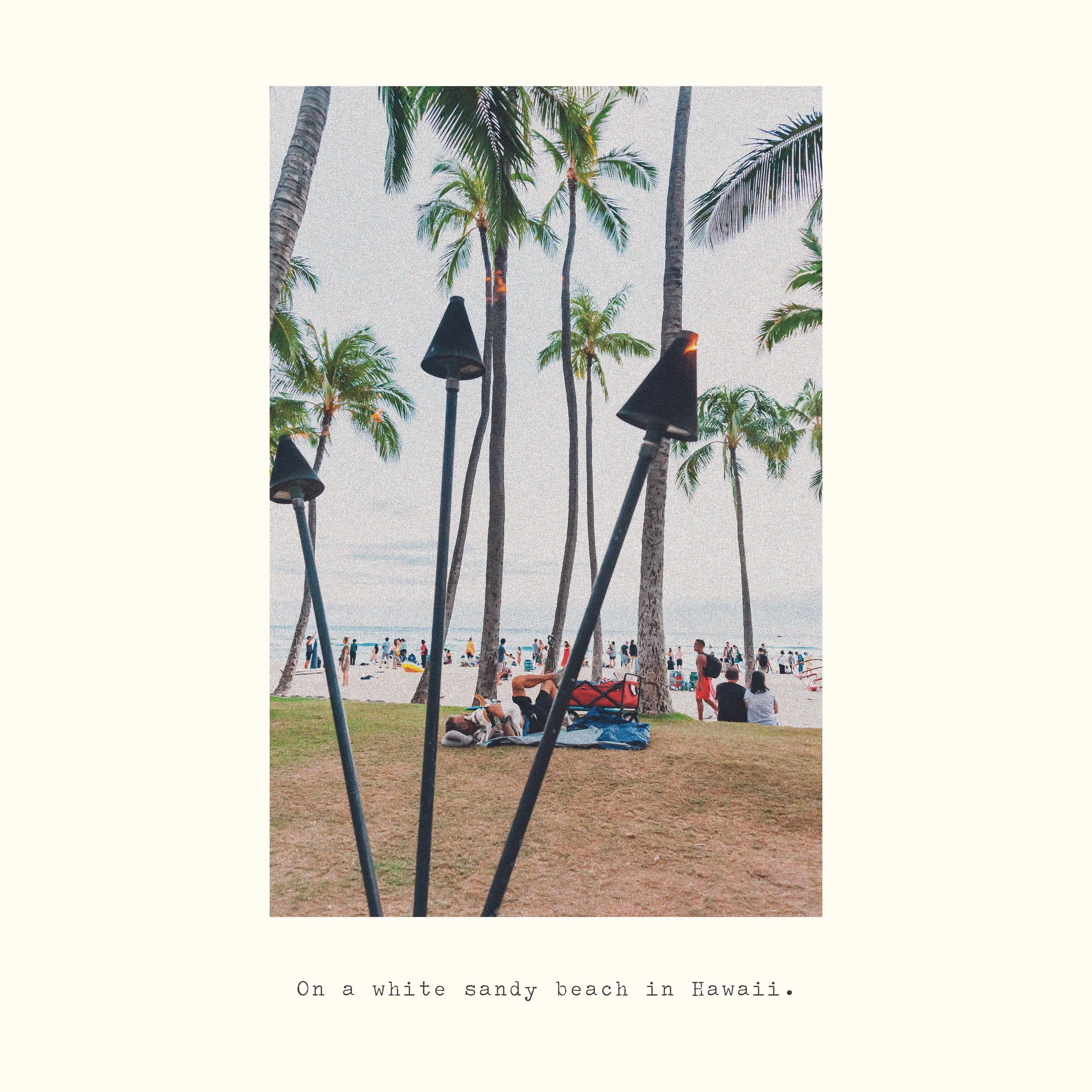 On a white sandy beach in Hawaii.jpg