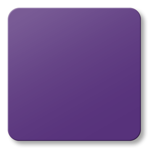 A purple square with rounded corners.