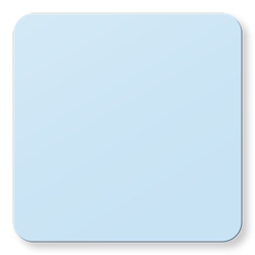 A light blue square with a darker blue border and rounded corners.