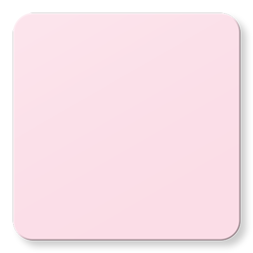 Light pink square with rounded corners and a slight shadow.