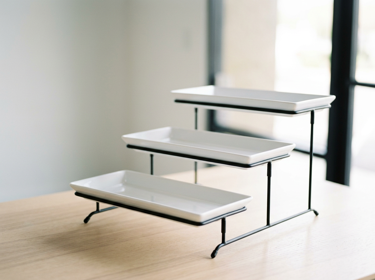Elegant 3-Tiered Serving Tray