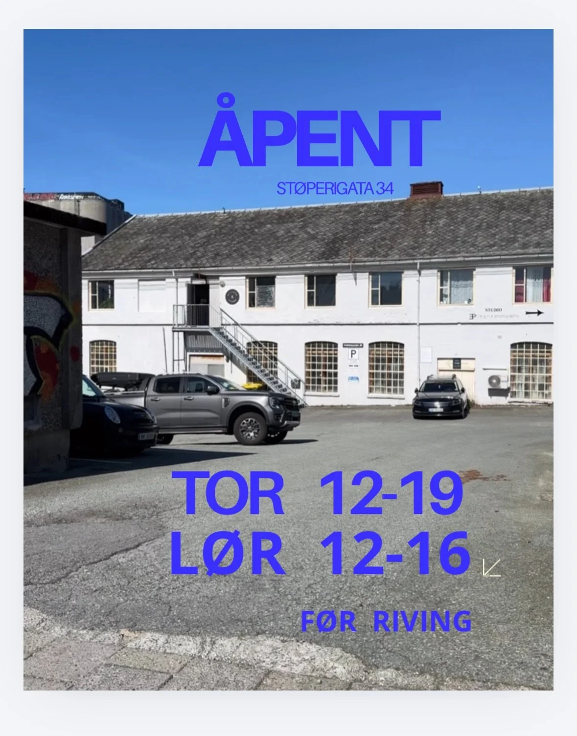 Det n&aelig;rmer seg riving av St&oslash;perigata 34 💔

F&oslash;r det skjer holder jeg og &Aring;smund &aring;pent torsdager og l&oslash;rdager. Det er ogs&aring; mulig &aring; kikke innom andre dager- vi er som regel tilstede 👋🥰