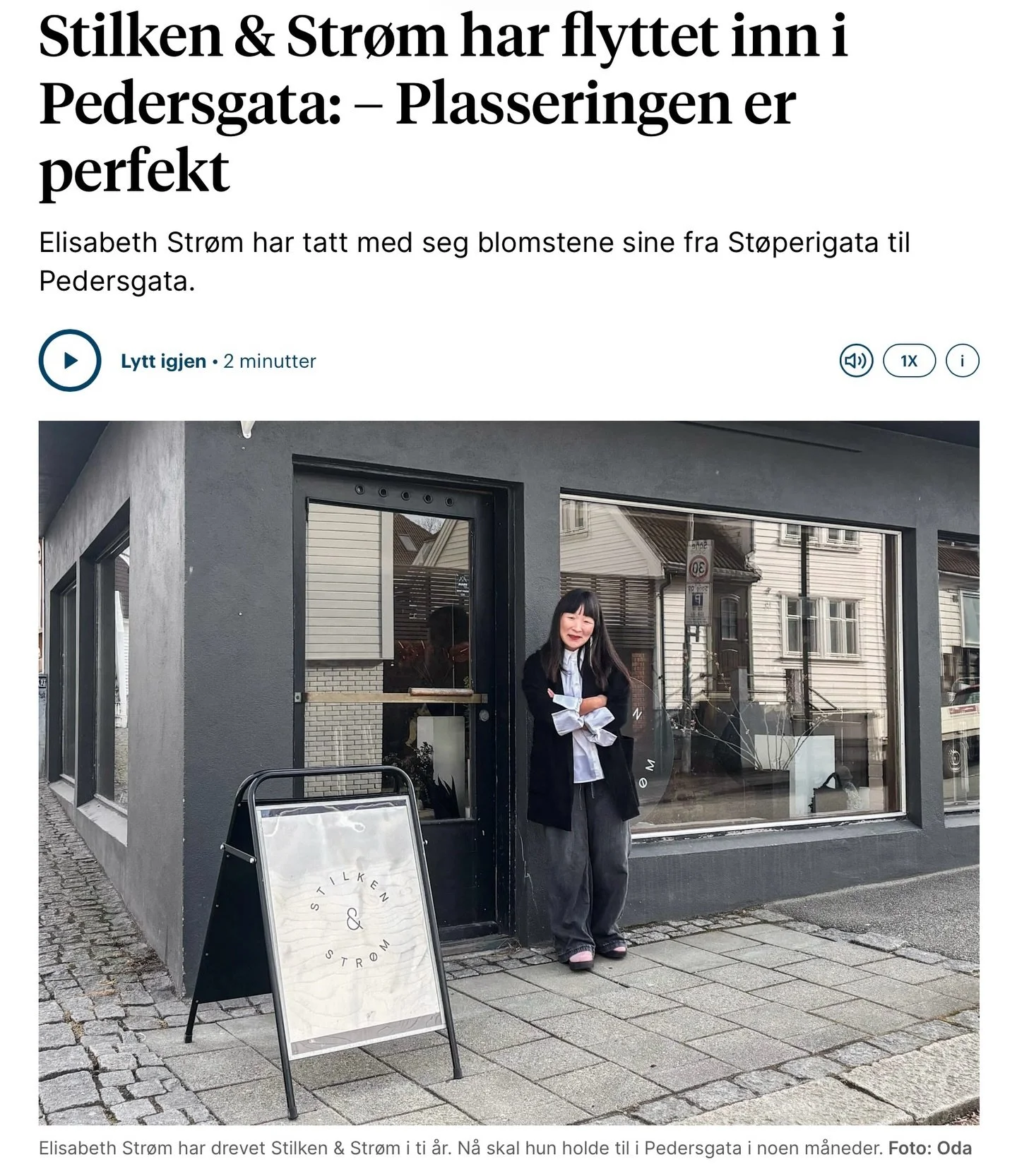 Vi ses i @pedersgata 👋🌸💕