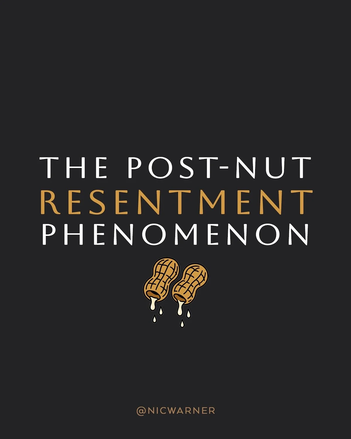 Post nut-resentment is a thing. A silent confusion that stirs in the psyche of many men. Moments of deep connection, turning into a deep desire for distance.
On a sub-conscious level, his life force has been extracted and he blames her for it. 
It&