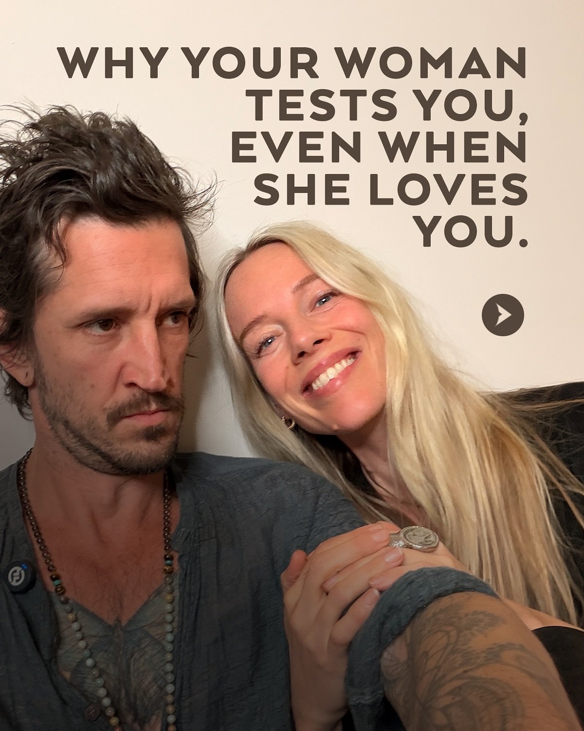 I remember reading about the feminine test when I first started devouring Deida. I didn&rsquo;t realise up until that point what it was. 

I honestly thought that all women had some unspoken mission to be as annoying as possible. So I would defend my