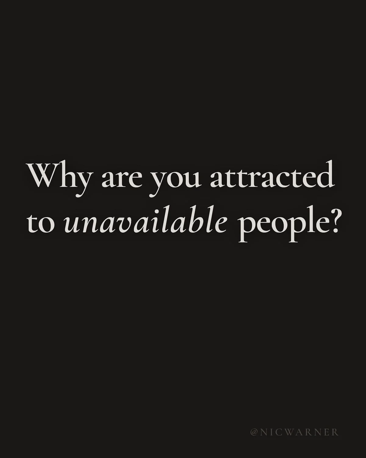 You&rsquo;re not attracted to unavailable people because you enjoy the pain. You&rsquo;re attracted to them because your nervous system is still trying to close an attachment loop that opened in childhood. It&rsquo;s another chance to finally get the