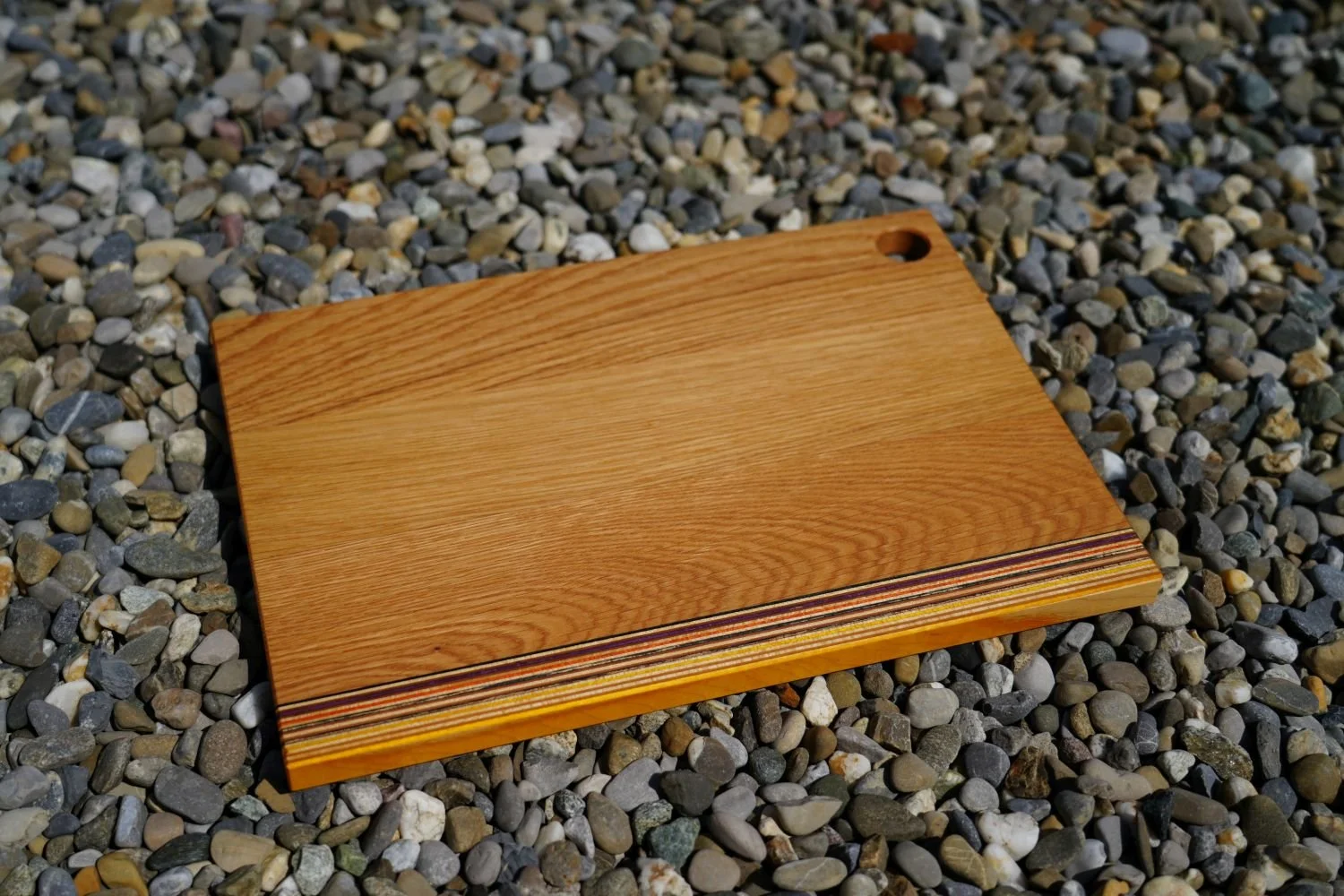 Schneidebrett Skateboard - Eiche