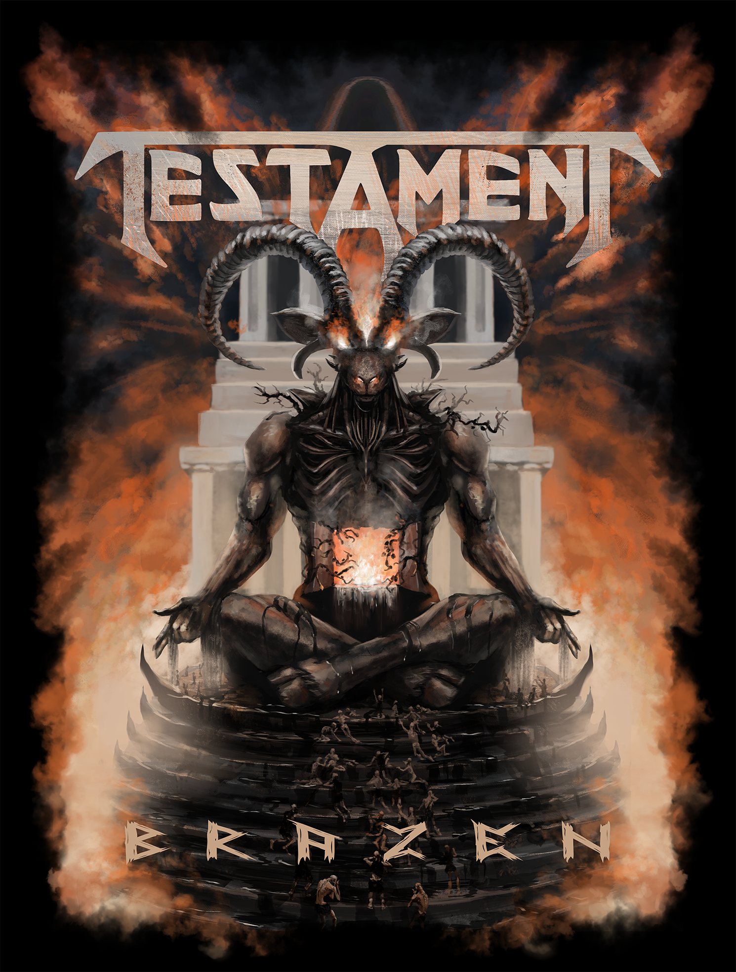 A bold visual identity developed to reflect Testament's distinctive aesthetic while remaining flexible across packaging, advertising, and merchandise.