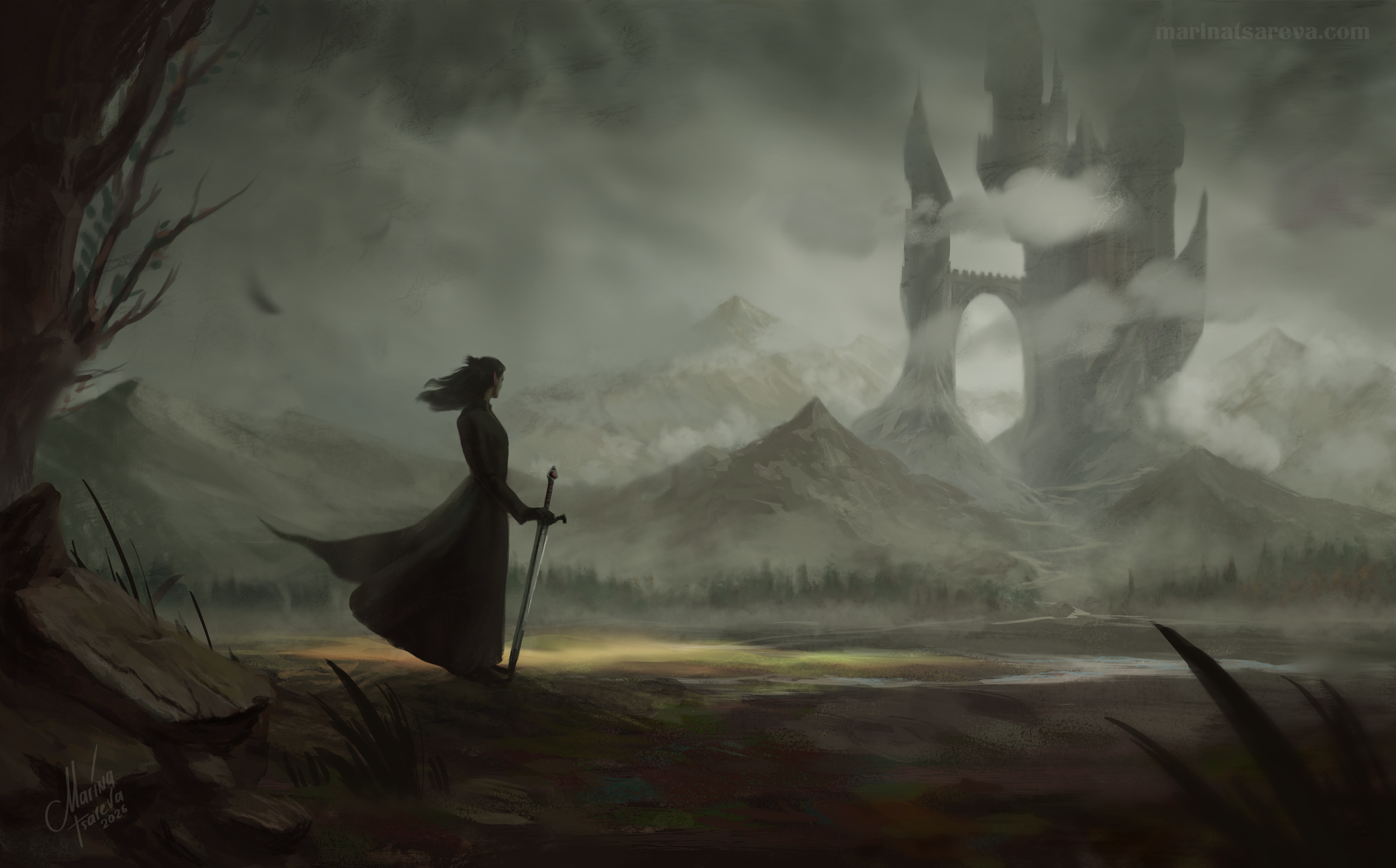 Barovia: The Mists Have Come - Illustration for my animation project