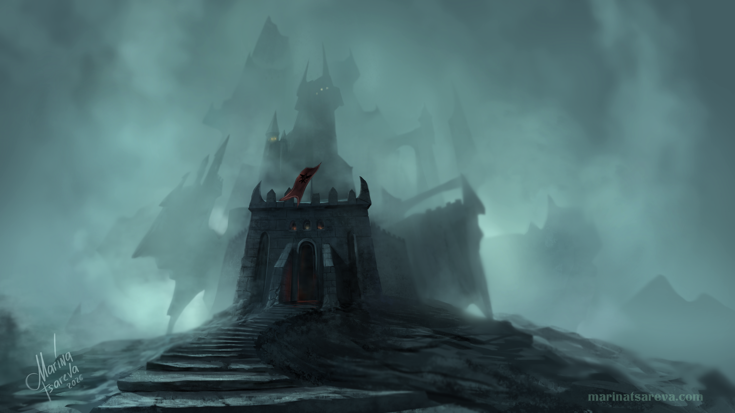 Castle Ravenloft - Illustration for my animation project