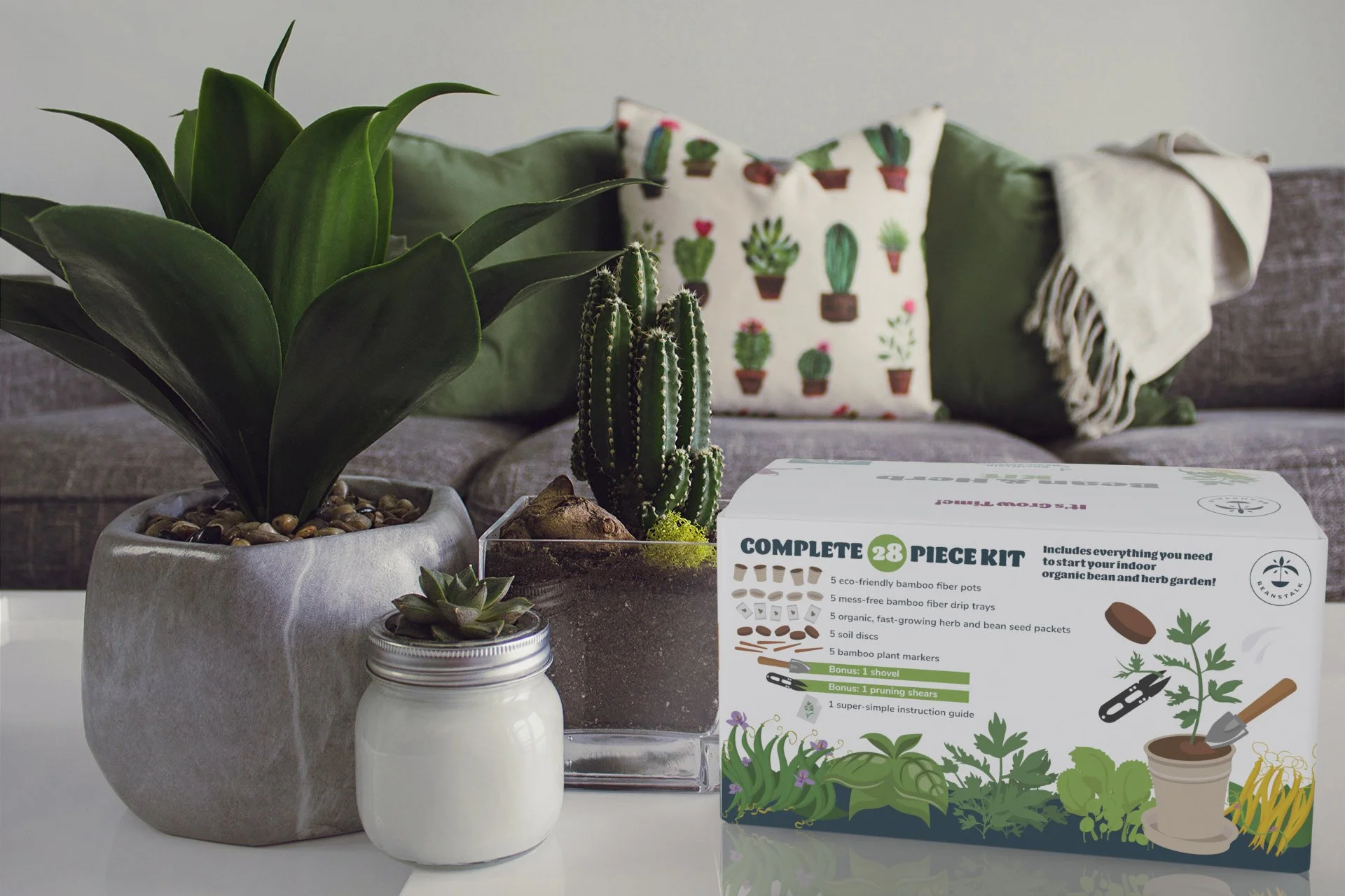 3D Herbal Kit Mockup

3D Product Visualization – Herbal Seed Kit

A photorealistic visualization of the Herbal Seed Kit, designed to present the packaging as a finished consumer product. The mockup emphasizes the clean, approachable brand identity an