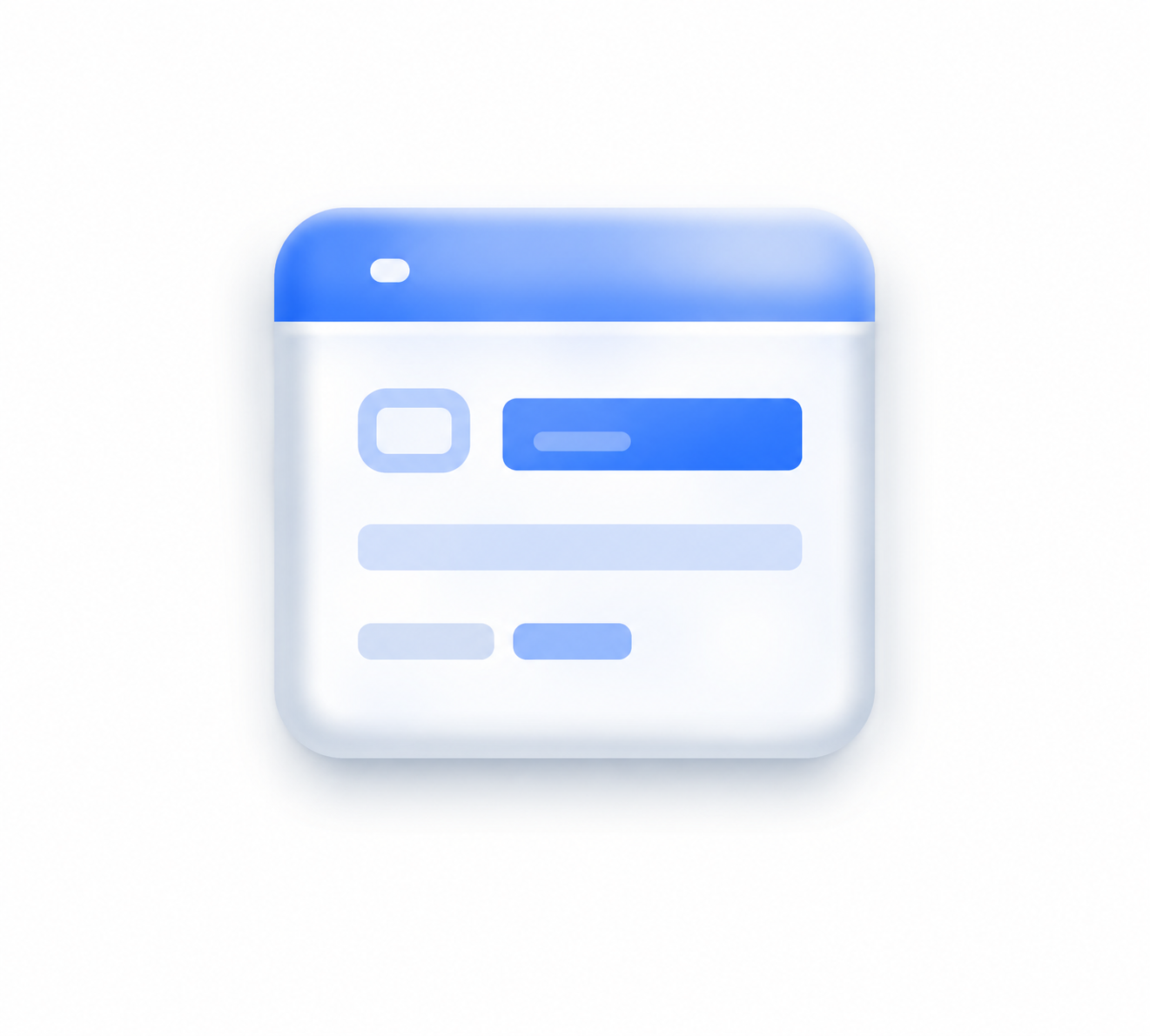 Een digitale interface of app-achtergrond met blauwe en witte kleuren.