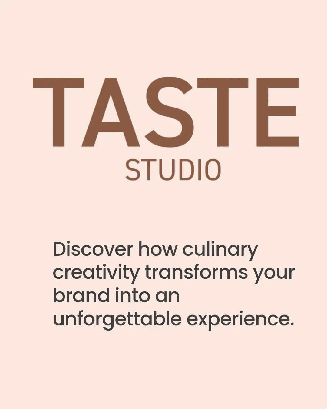 Taste Studio is where culinary artistry meets high-end hospitality creativity.

We're not just a creative agency&mdash;we're a boutique culinary studio based in Amsterdam, blending gastronomy, art, and hospitality to craft unforgettable experiences.
