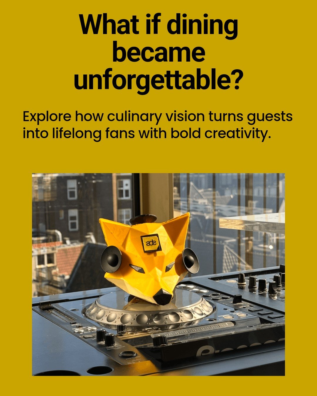 What if your culinary vision could become an unforgettable guest experience?

At Taste Studio, we don't just consult &mdash; we create. Nestled in Amsterdam, our creative culinary studio blends high-end gastronomy, art, and hospitality into one unifi