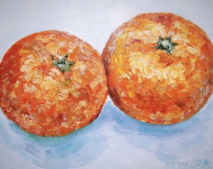 'SMALL ONES ARE MORE JUICY' (oil on canvas)