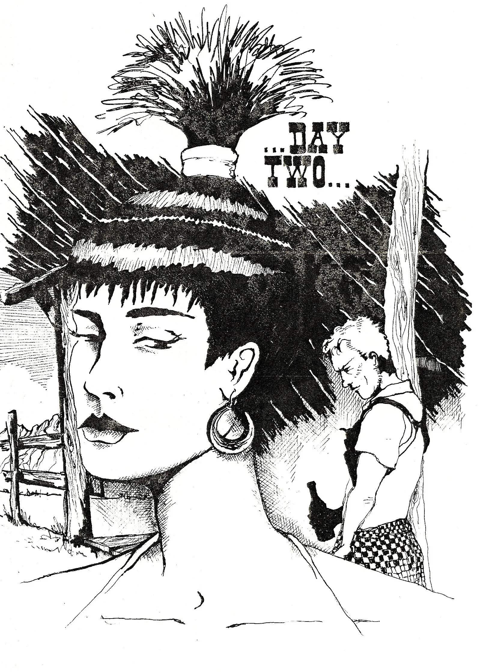 'PAGE 2' GRAPHIC NOVELLA (pen and ink)