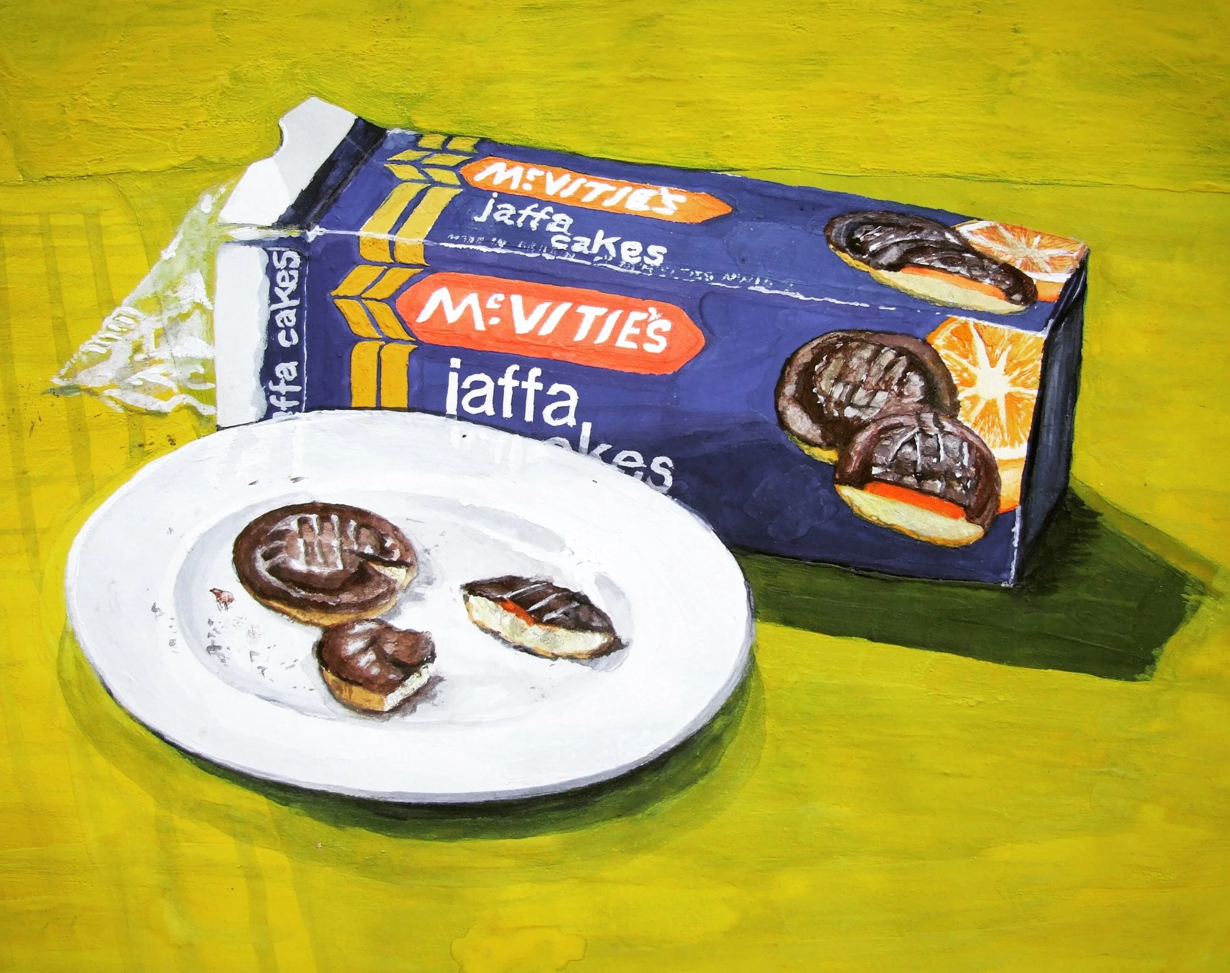 'JAFFA CAKES' (gouache paints)