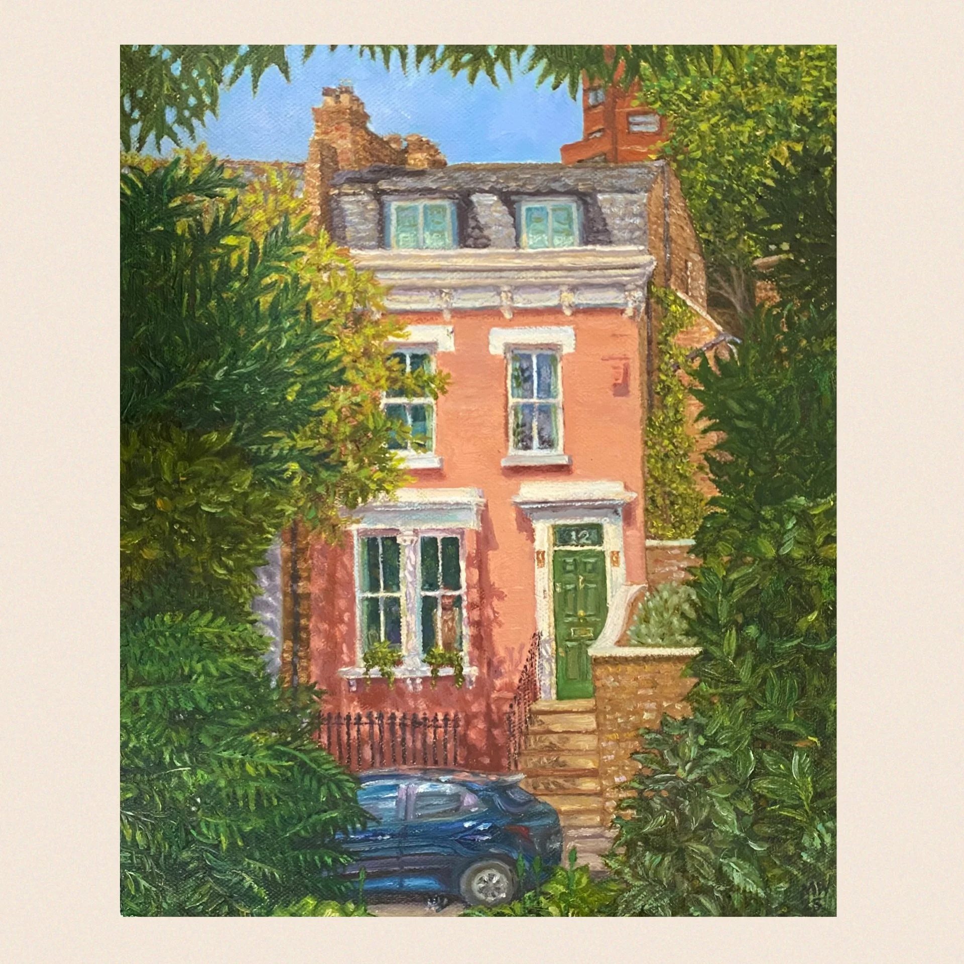 'WHERE'S FREDA?' 
Oil on Canvas

--- SOLD --- 
Contact me to commission your house