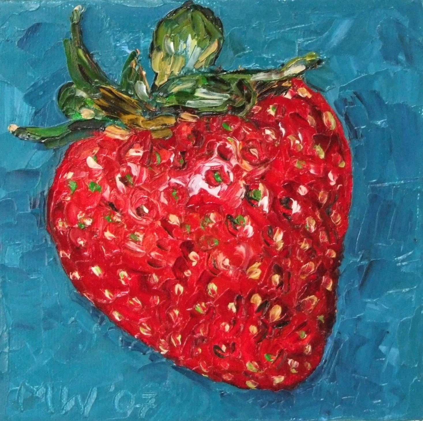 'STRAWBERRY' (oil on canvas)