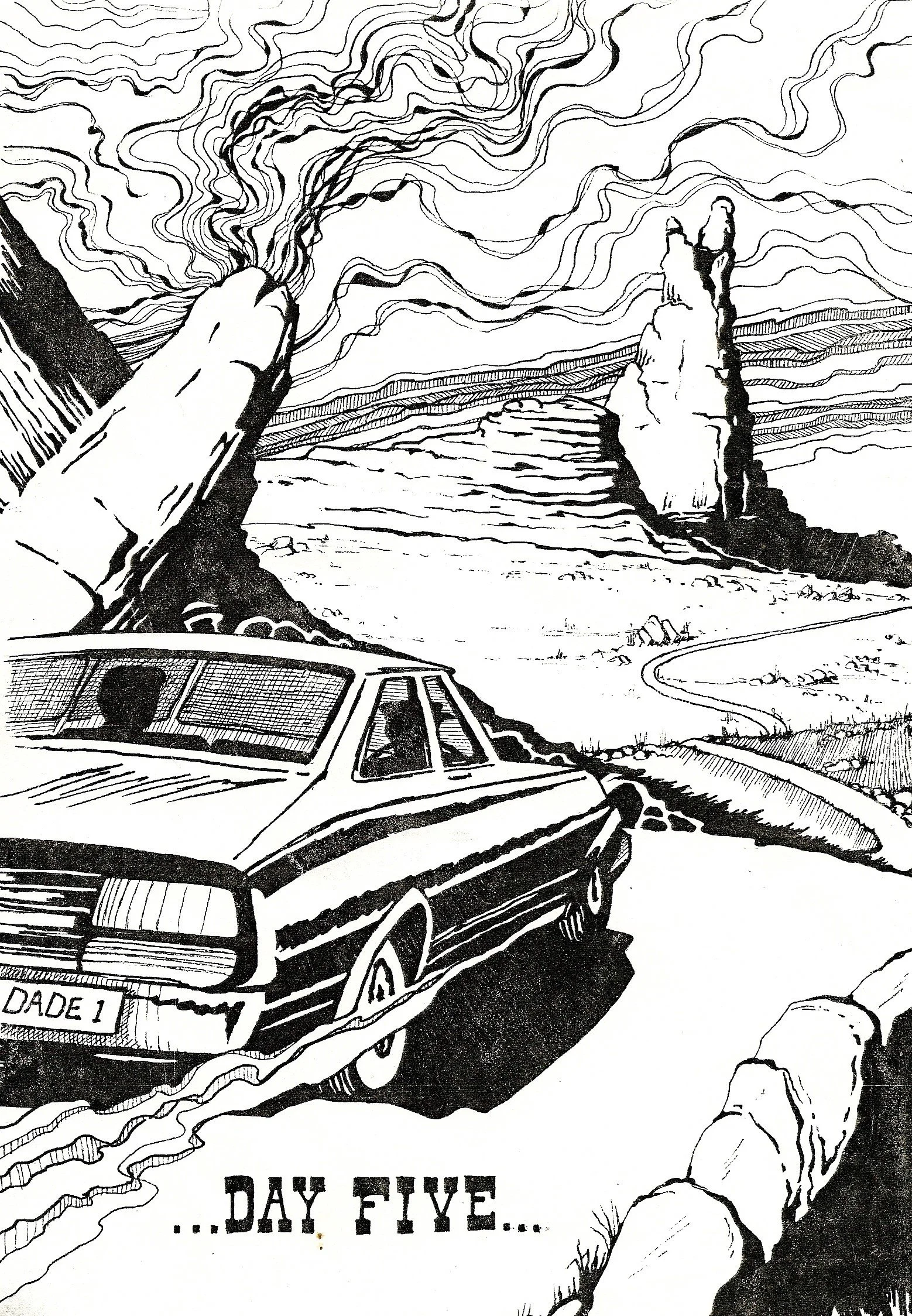 'PAGE 5' GRAPHIC NOVELLA (pen and ink)