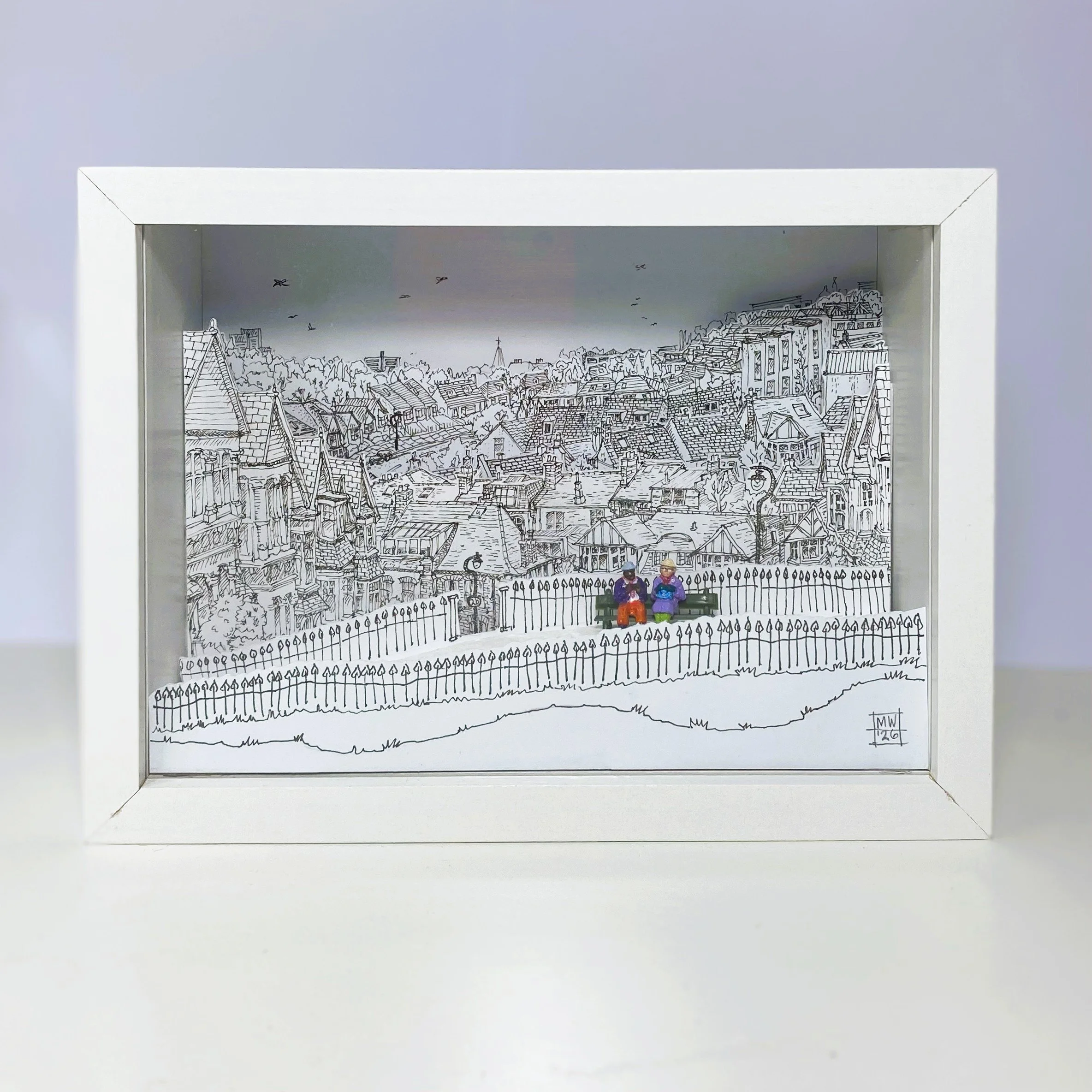 'BESTIES' 
Mixed Media (19.cm x 14.5cm x 6.5cm)  

--- £395/SOLD --- 