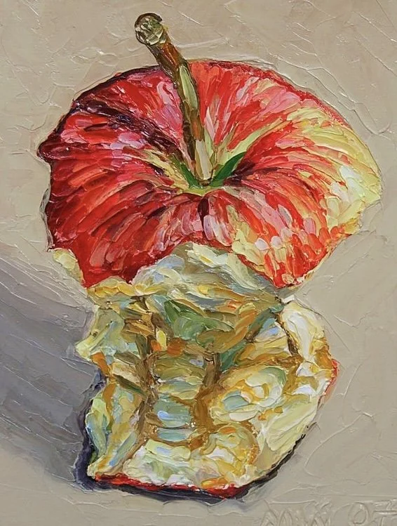 'APPLE CORE' (oil on canvas)