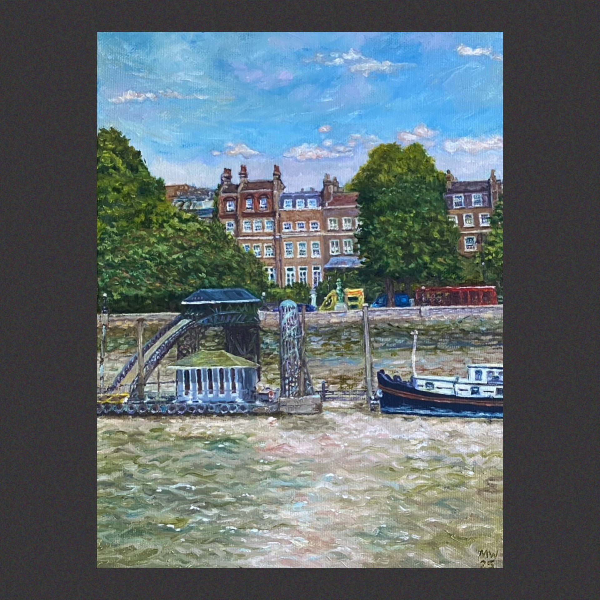 'ACROSS THE RIVER' 
Oil on Canvas

- £450 --- 