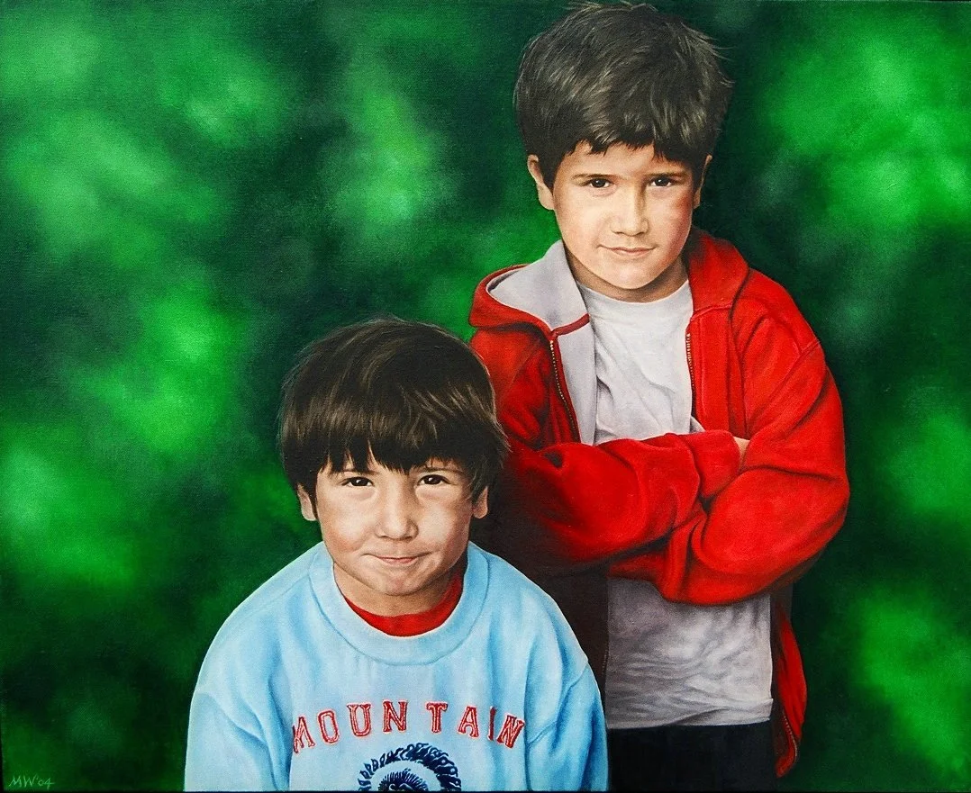 'FRAZER AND MAC' (oil on canvas)