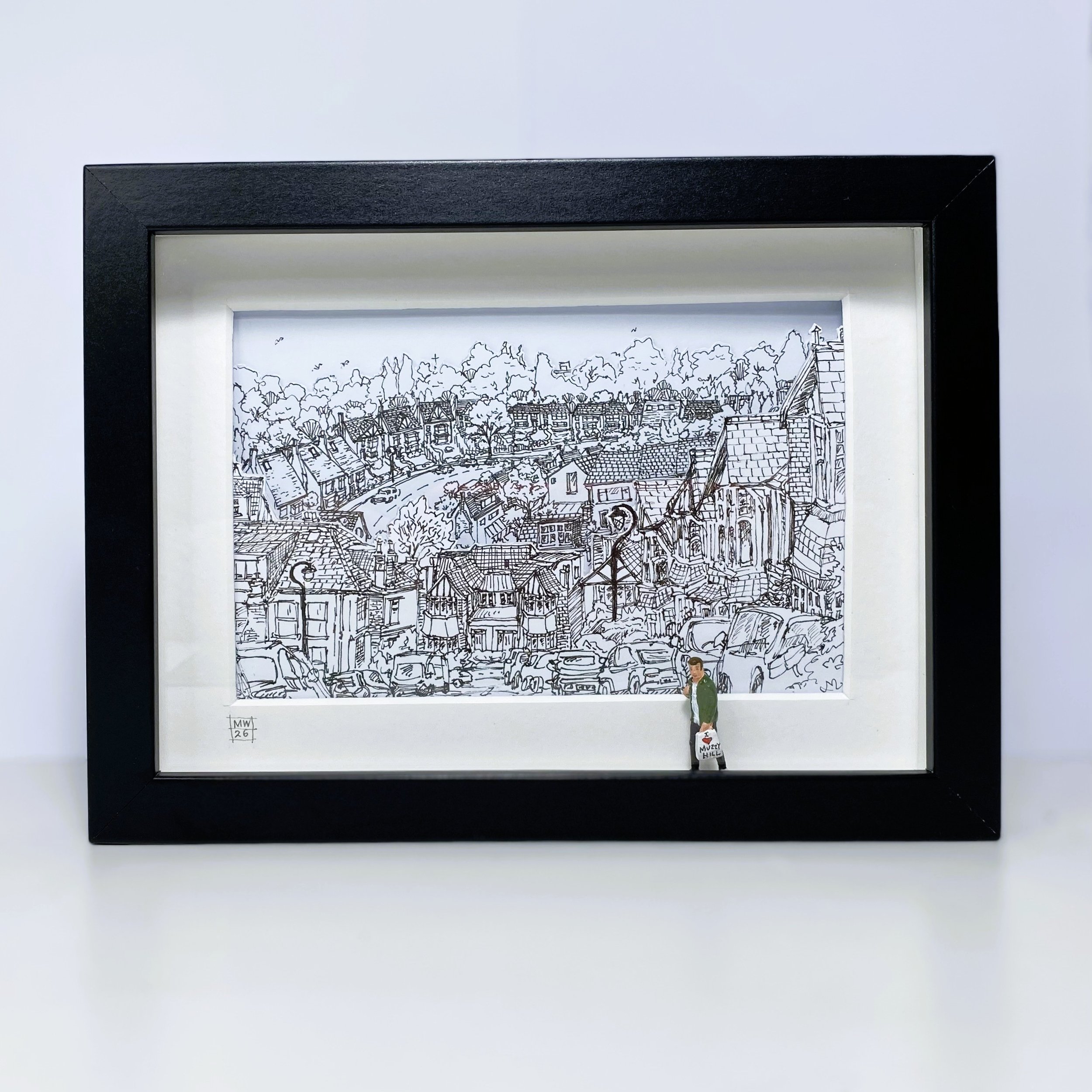 'MUSWELL HILL BILL' 
Mixed Media (20cm x 15cm x 3cm)

--- £395 --- 