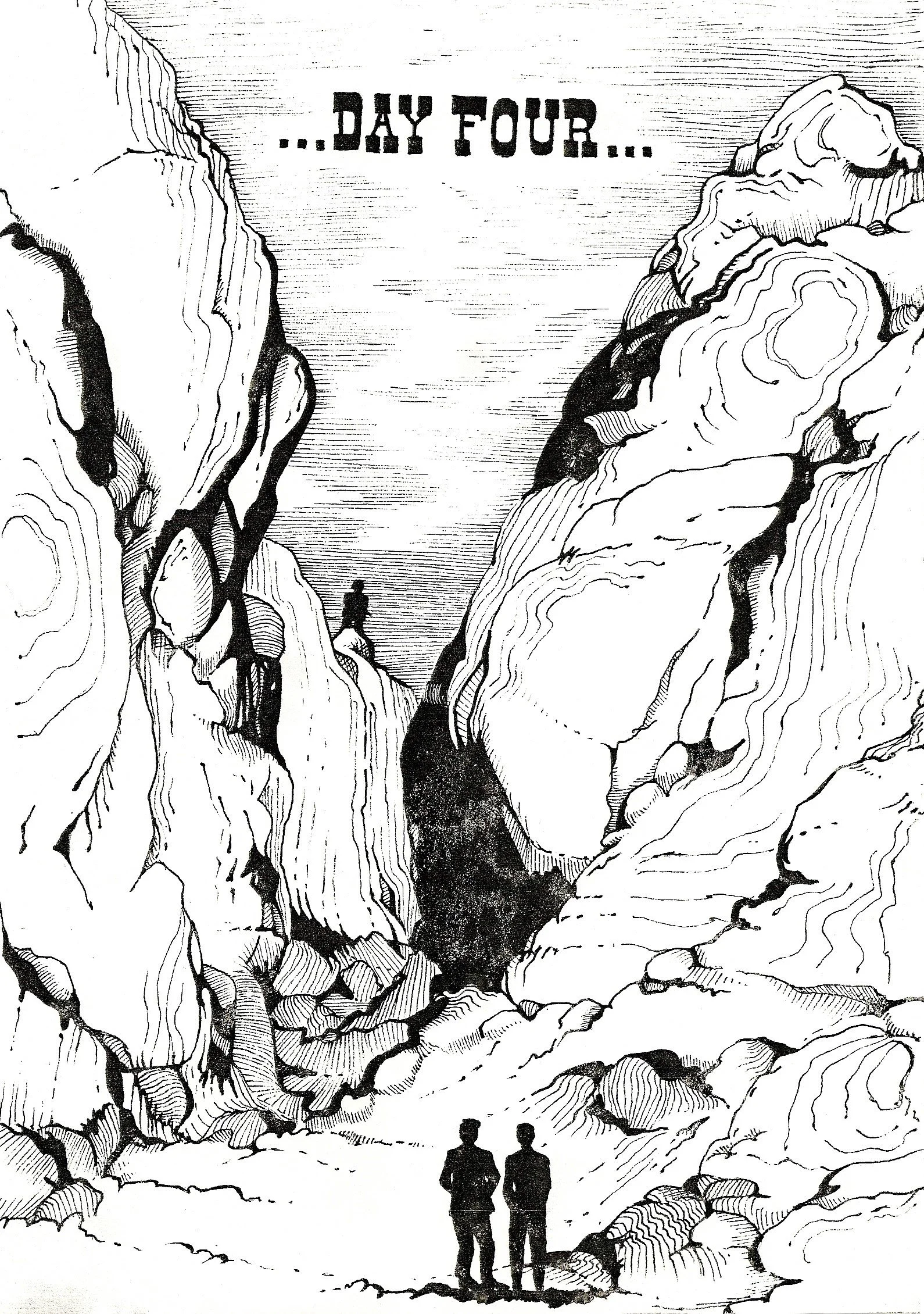 'PAGE 4' GRAPHIC NOVELLA (pen and ink)