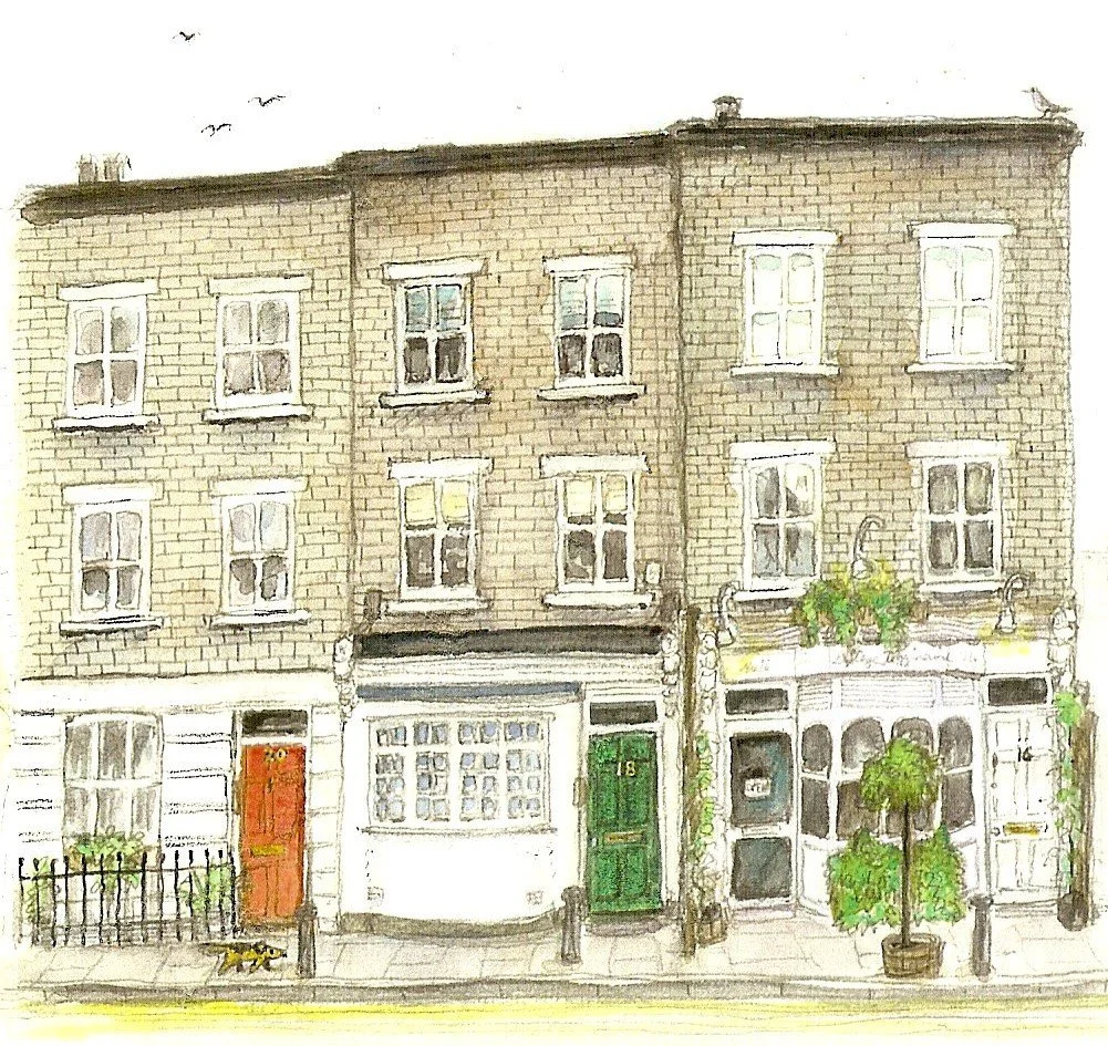 'CLAIRE'S HOUSE' (watercolour)