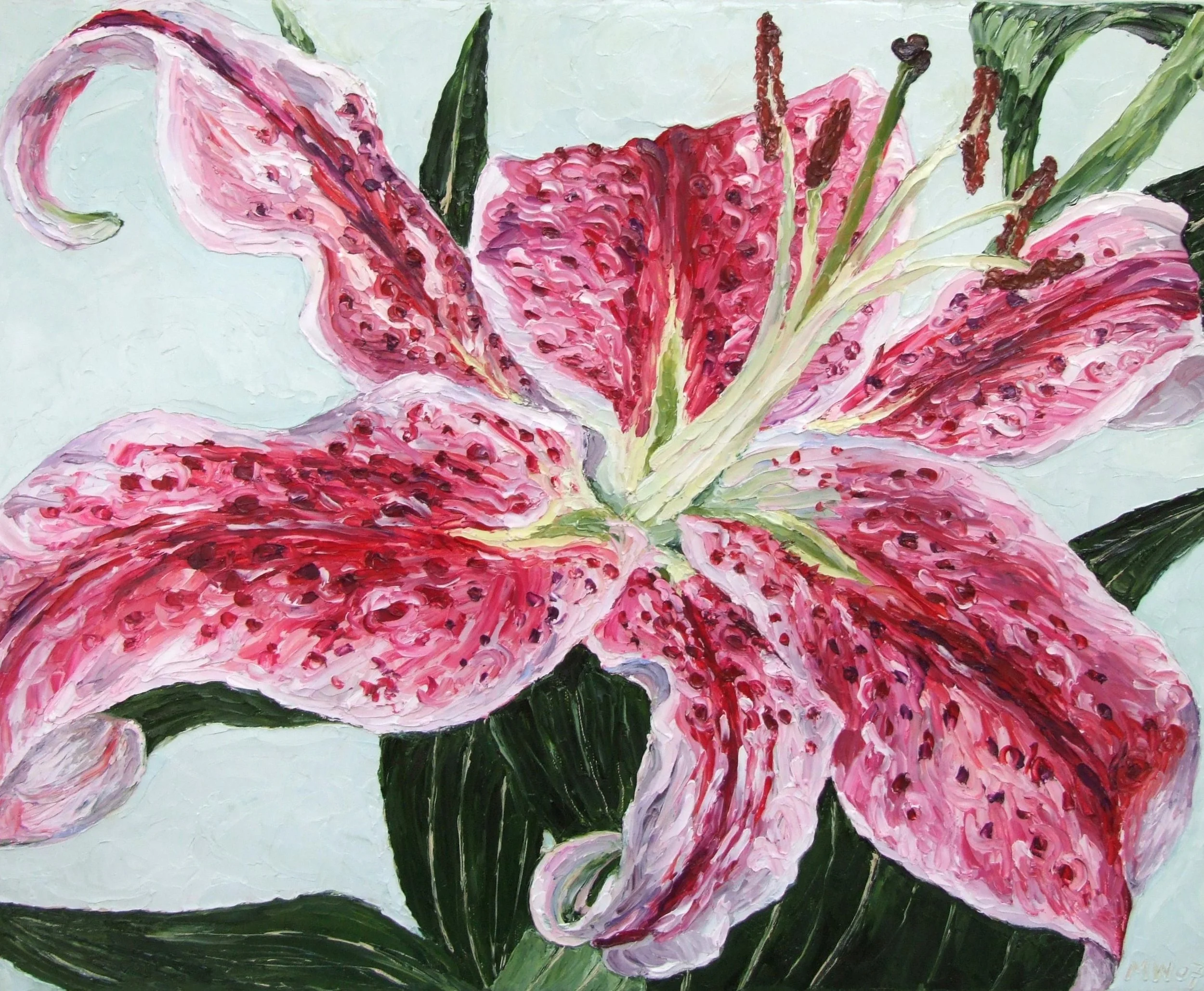 'LILY 1' (oil on canvas)