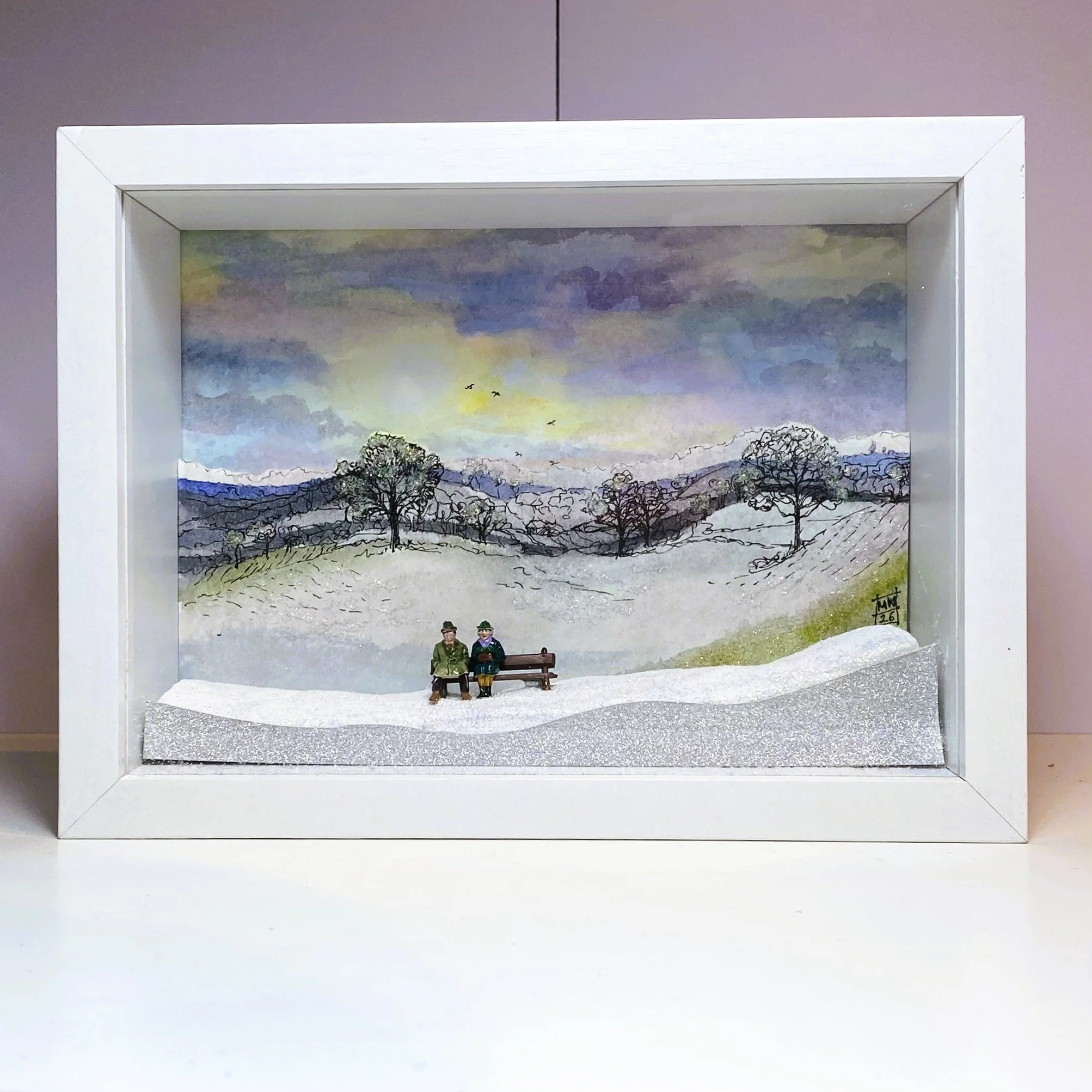 'IS IT TIME, MEG?' Mixed Media 
(19.5cm x 14.5cm x 6.5cm) 

--- £395 --- 