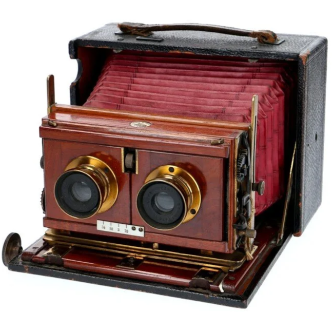 A historical example of a stereo separation lens board. 