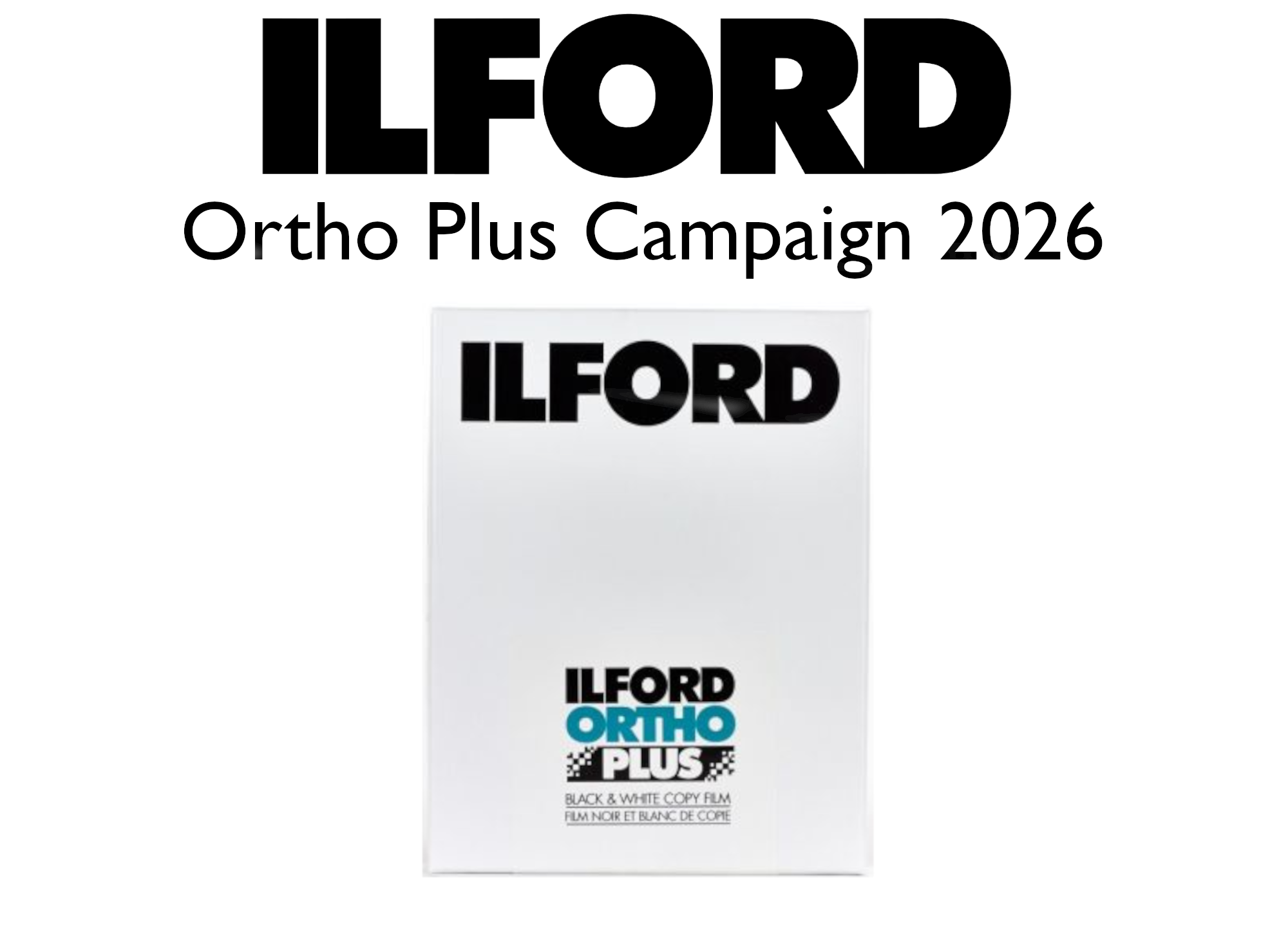 Ilford Ortho Plus 2026 Campaign