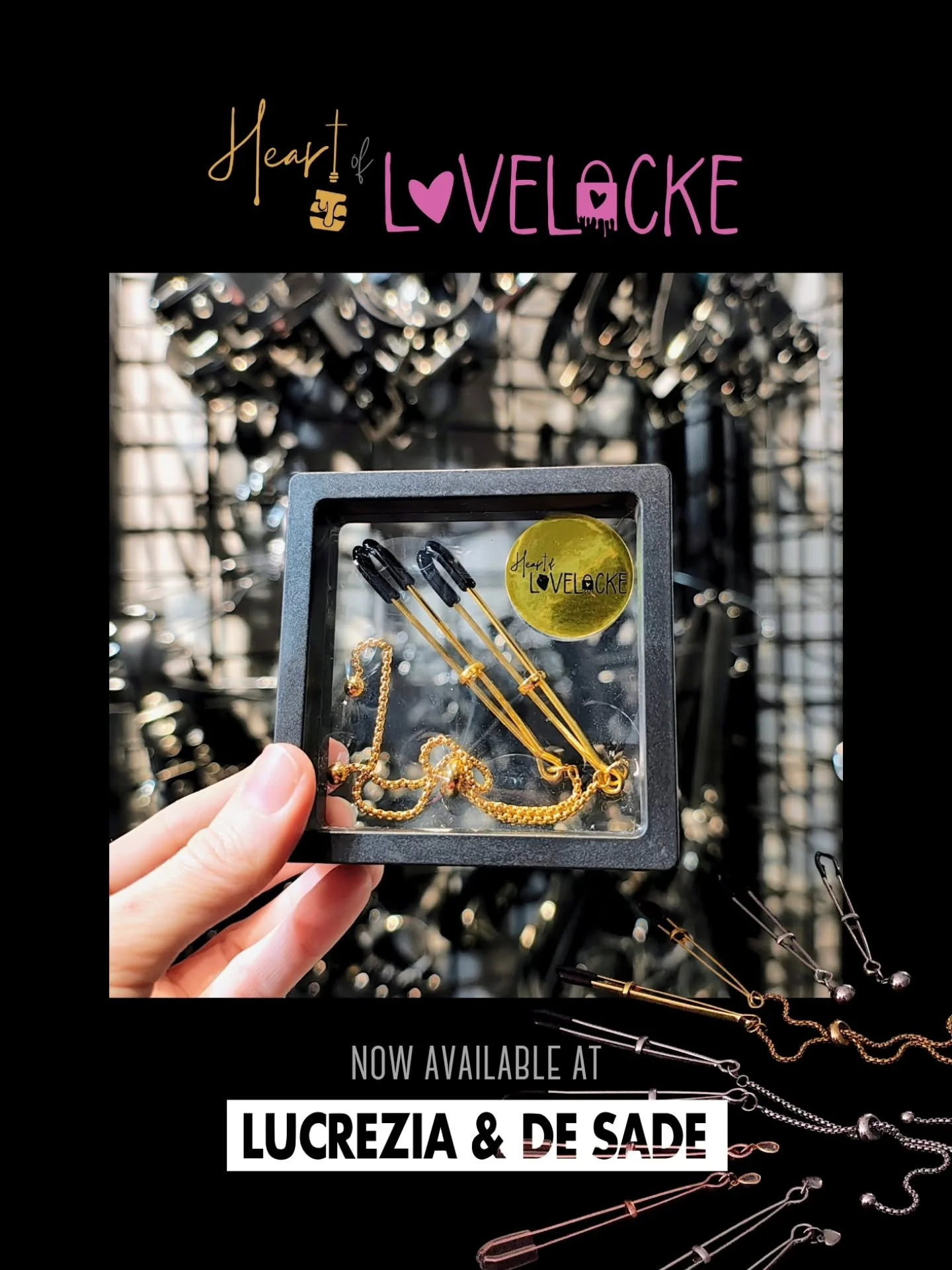 🫦Just in time for k!nkmas @heartoflovelocke Signature clips are NOW IN STORE @lucrezia_de_sade🥵🛍️

Choose from:
Silver - Sexy Slider, Balls of Steel or Cold Heart
Gold - Sexy Slider
Rose Gold - Crystal Tears

These might look more like jewellery b