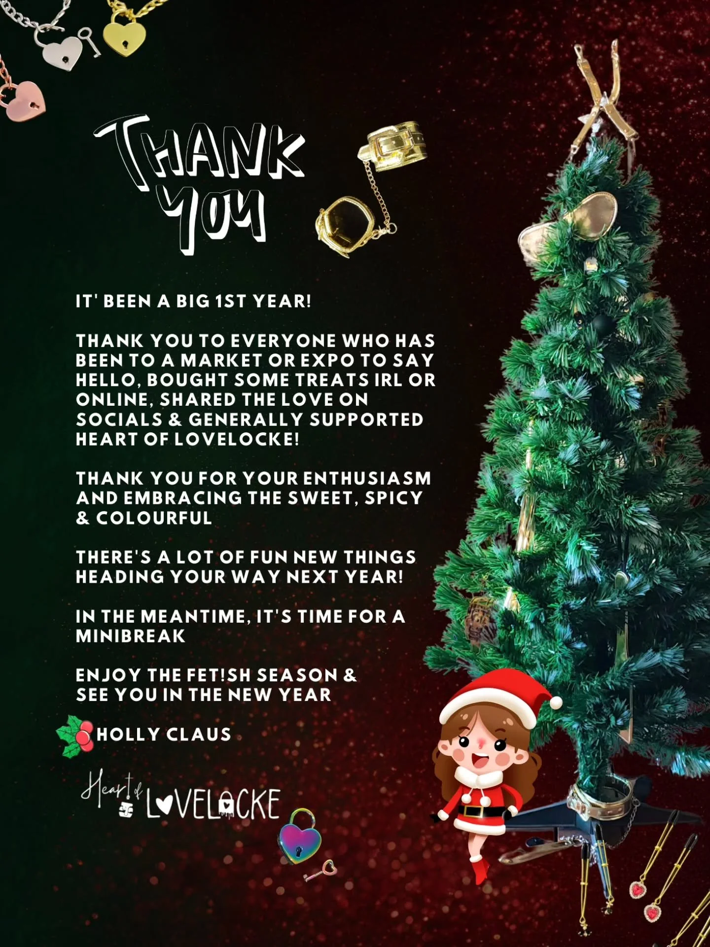 ❤️&zwj;🔥THANK YOU EVERYONE FOR MAKING 2025 JINGLE WITH DELIGHT!🎄

#heartoflovelocke #naughtyornice #adults #spicy #christmas