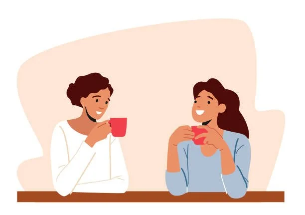 Coffee drinking clipart